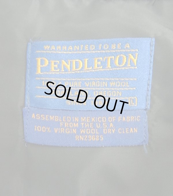 画像2: 90'S PENDLETON "BOARD SHIRT" ウール オープンカラーシャツ ネイビー (MINT CONDITION)