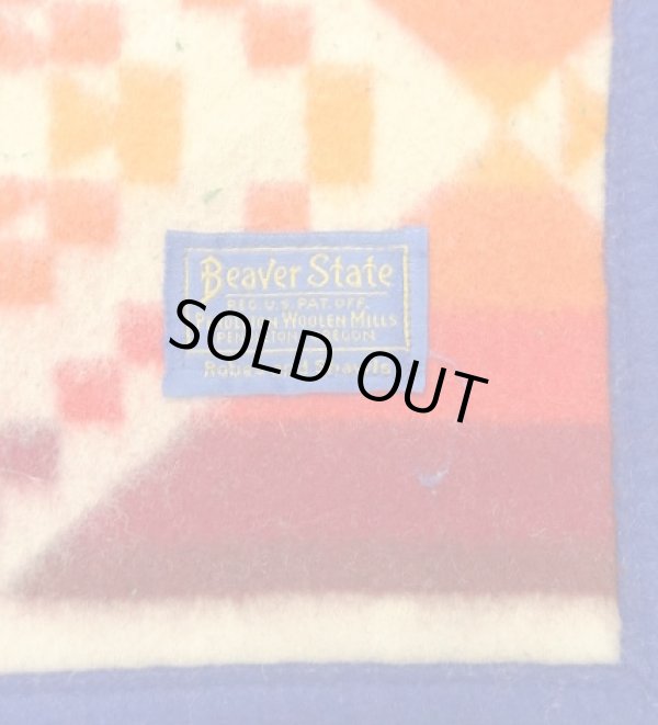 画像2: PENDLETON "BEAVER STATE" 大判 ウールラグ ネイティブ柄 203cm x 155cm USA製 (VINTAGE)