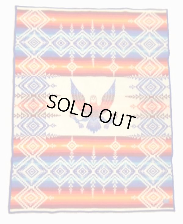 画像1: PENDLETON "BEAVER STATE" 大判 ウールラグ ネイティブ柄 203cm x 155cm USA製 (VINTAGE)