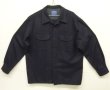 画像1: 90'S PENDLETON "BOARD SHIRT" ウール オープンカラーシャツ ネイビー (MINT CONDITION)
