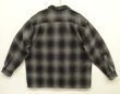 画像3: 90'S PENDLETON "BOARD SHIRT" ウール オープンカラーシャツ オンブレチェック (VINTAGE)