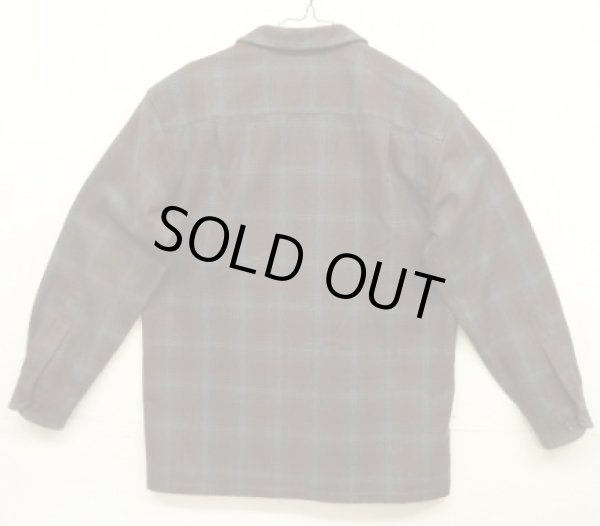 画像3: 00'S PENDLETON "BOARD SHIRT" ウール オープンカラーシャツ オンブレチェック (MINT CONDITION)