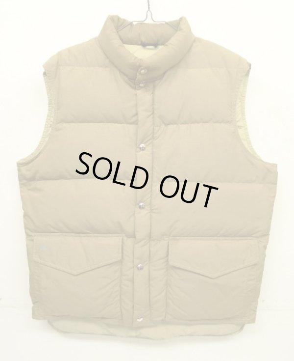 画像1: 70'S LL Bean 筆記体タグ グースダウン ダウンベスト タン (VINTAGE)