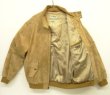 画像4: 80'S LL Bean 中綿入り レザー ドリズラージャケット タン TALONジップ USA製 (VINTAGE)