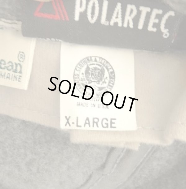 画像11: 90'S LL Bean "POLARTEC" 筆記体ロゴ 耳当て付き フリース ロングビルキャップ グレー USA製 (VINTAGE)