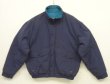 画像1: 90'S LL Bean 中綿入り ナイロン バギーズジャケット ネイビー (VINTAGE)