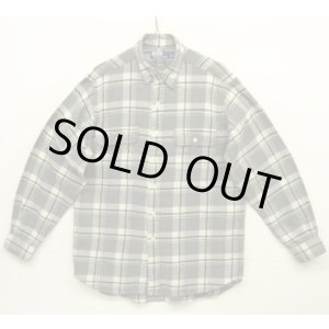 画像: 90'S RALPH LAUREN "WHITFIELD" フランネル 長袖 ワークシャツ チェック柄 (VINTAGE)