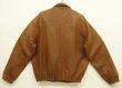 画像5: 90'S RALPH LAUREN 胸ロゴ無し チンスト付き 裏地付き レザー ドリズラージャケット ブラウン (VINTAGE)