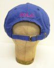 画像4: 90'S RALPH LAUREN ロゴ刺繍 ベースボールキャップ ブルー USA製 (VINTAGE)