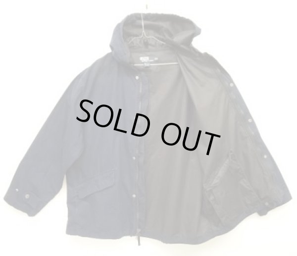 画像3: 90'S RALPH LAUREN コットン デッキパーカー ririダブルジップ ネイビー (VINTAGE)