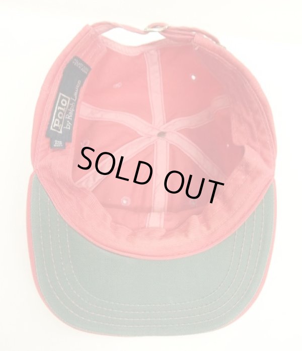 画像5: 90'S RALPH LAUREN "POLO CHINO" ベースボールキャップ レッド USA製 (VINTAGE)