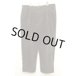 画像: 90'S RALPH LAUREN "ANDREW PANT" ツープリーツ 太畝 コーデュロイパンツ ダークブラウン (VINTAGE)