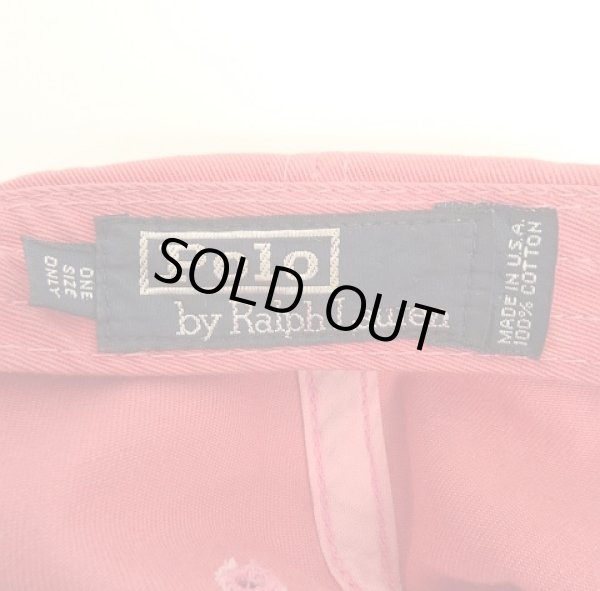 画像6: 90'S RALPH LAUREN "POLO CHINO" ベースボールキャップ レッド USA製 (VINTAGE)