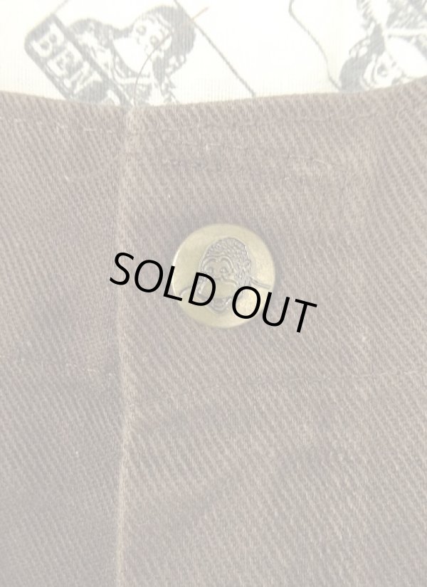 画像2: 90'S BEN DAVIS トップスナップボタン フリスコパンツ ブラウン USA製 (VINTAGE)