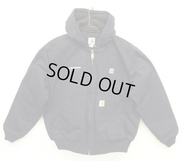 画像1: CARHARTT "ACTIVE JACKET" 裏地キルティング ダックジャケット ネイビー (MINT CONDITION)