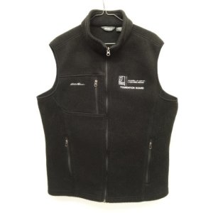 画像: EDDIE BAUER x GOODWILL フルジップ フリースベスト ブラック (USED)