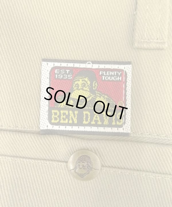 画像6: BEN DAVIS トップスナップボタン フリスコパンツ ベージュ USA製 (DEADSTOCK)