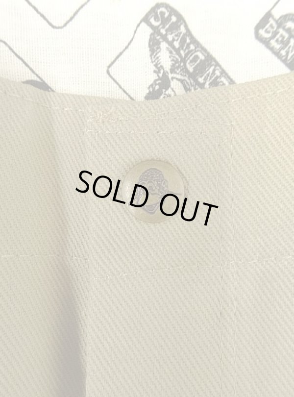 画像2: BEN DAVIS トップスナップボタン フリスコパンツ ベージュ USA製 (DEADSTOCK)