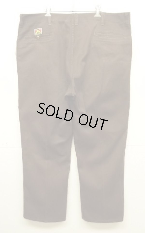 画像4: 90'S BEN DAVIS トップスナップボタン フリスコパンツ ブラウン USA製 (VINTAGE)