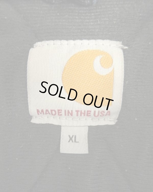 画像2: CARHARTT "ACTIVE JACKET" 裏地キルティング ダックジャケット フェードネイビー USA製 (VINTAGE)