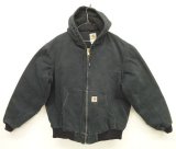 画像: CARHARTT "ACTIVE JACKET" 裏地キルティング ダックジャケット ブラック USA製 (VINTAGE)