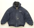 画像1: CARHARTT "ACTIVE JACKET" 裏地キルティング ダックジャケット フェードネイビー USA製 (VINTAGE)