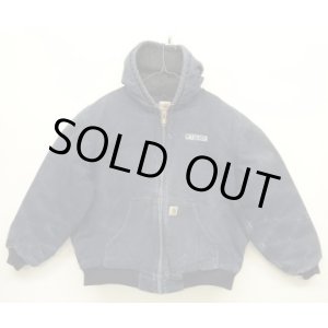 画像: CARHARTT "ACTIVE JACKET" 裏地キルティング ダックジャケット フェードネイビー USA製 (VINTAGE)