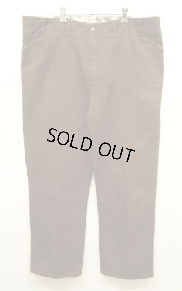 画像1: 90'S BEN DAVIS トップスナップボタン フリスコパンツ ブラウン USA製 (VINTAGE)