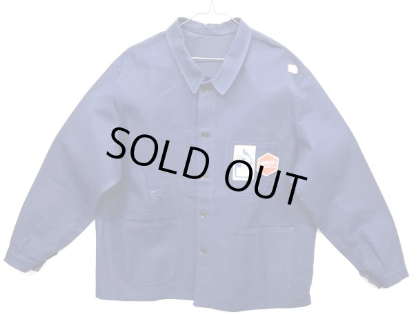 画像1: 60'S LE PIGEON BLEU フレンチワーク カバーオール インクブルー (DEADSTOCK)