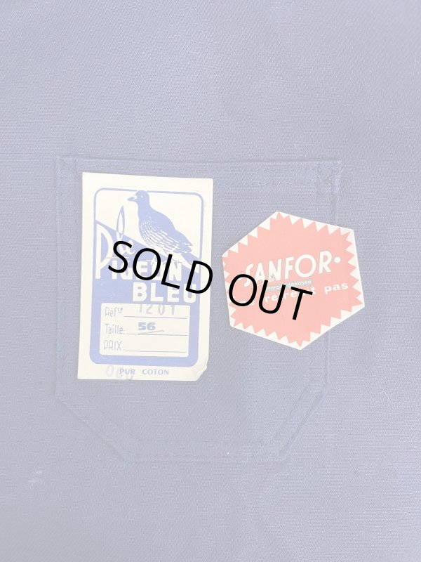 画像2: 60'S LE PIGEON BLEU フレンチワーク カバーオール インクブルー (DEADSTOCK)