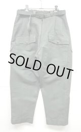画像: イタリア軍 エアフォース ベルト付き フィールドパンツ ririシップ グレーカーキ (DEADSTOCK)
