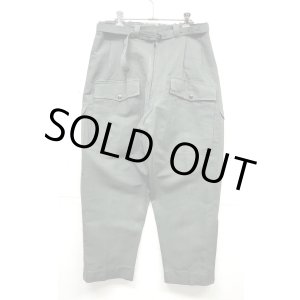 画像: イタリア軍 エアフォース ベルト付き フィールドパンツ ririシップ グレーカーキ (DEADSTOCK)