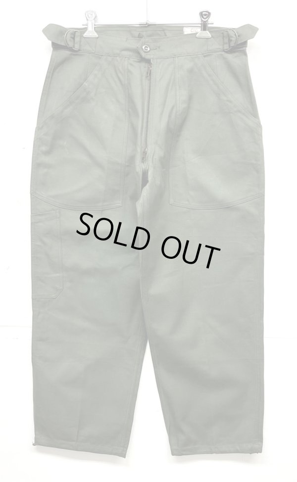 画像1: 60'S フランス空軍 エアフォース アジャスター付き メカニックパンツ AILEEジップ (DEADSTOCK)