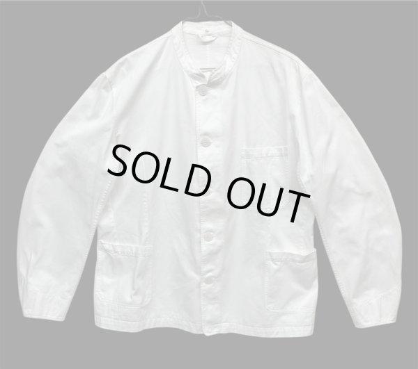 画像1: 60'S THALER ユーロワーク スタンドカラー カバーオール ホワイト (VINTAGE)