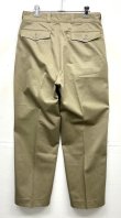 画像4: 60'S フランス軍 M52 プリーツ入り チノパンツ ベージュ 80C (DEADSTOCK)