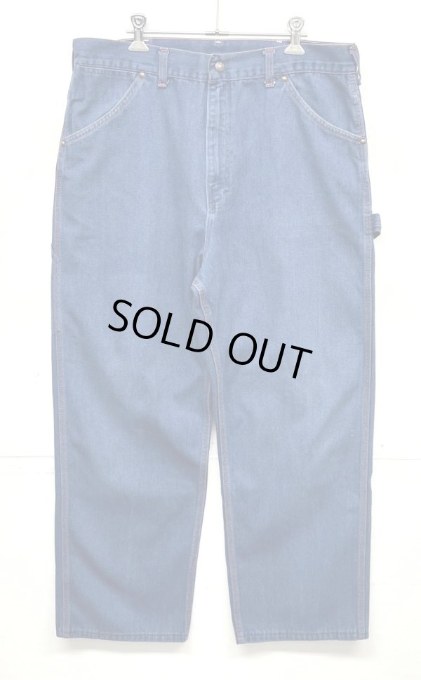 画像1: 80'S BIG MAC トップスナップボタン デニム ペインターパンツ W36L31 インディゴ USA製 (VINTAGE)