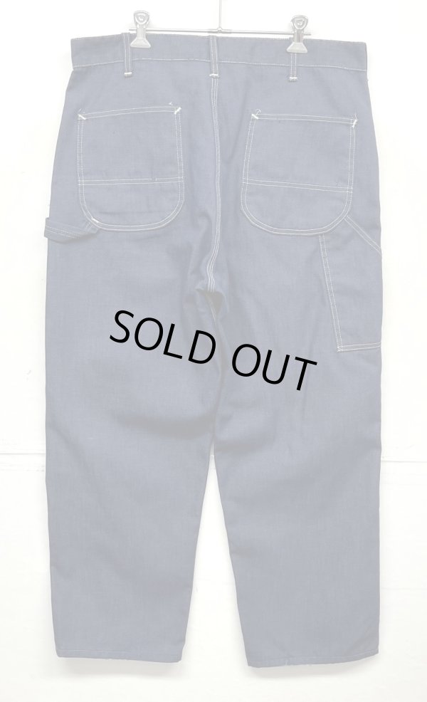 画像5: 70'S SEARS トップスナップボタン バットダイデニム ペインターパンツ SCOVILLジップ インディゴ (VINTAGE)