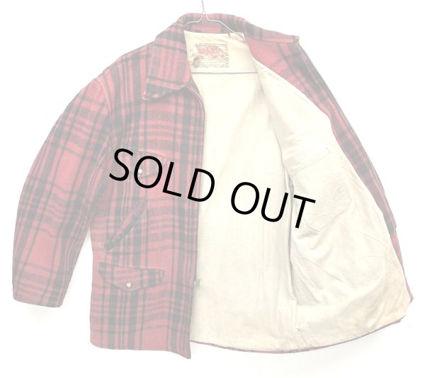 画像4: 50'S SOO WOOLEN MILLS ウール マッキーノジャケット バッファローチェック (VINTAGE)