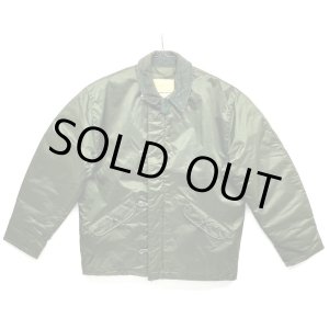 画像: 70'S アメリカ軍 US NAVY バックステンシル チンスト付き 裏地キルティング デッキジャケット SCOVILLジップ (DEADSTOCK)