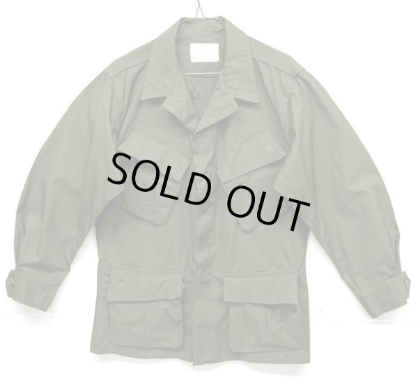 画像1: 70'S アメリカ軍 US ARMY "JUNGLE FATIGUE" リップストップ ファティーグジャケット S-SHORT (DEADSTOCK)