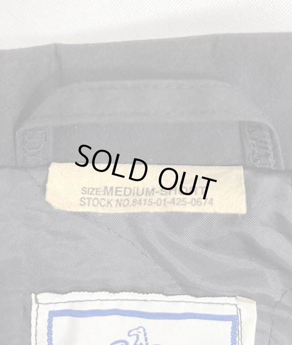 画像2: アメリカ軍 US NAVY 裏地キルティング チンスト付き ユーティリティジャケット ダークネイビー (VINTAGE)