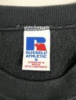 画像2: 90'S RUSSELL ATHLETIC 前Vガゼット付き クルーネック スウェットシャツ ブラック (VINTAGE)