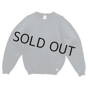 画像: 90'S RUSSELL ATHLETIC 前Vガゼット付き クルーネック スウェットシャツ ブラック (VINTAGE)