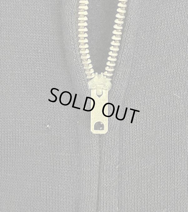 画像3: 70'S SEARS フルジップ スウェットパーカー ネイビー IDEALアルミジップ (VINTAGE)