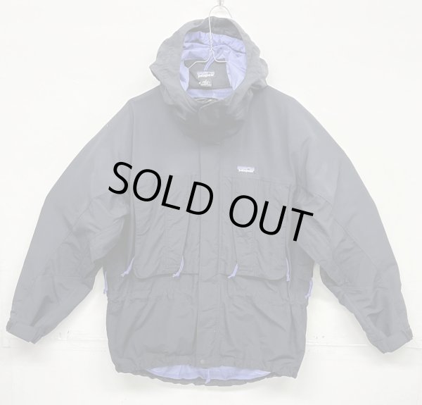 画像1: 90'S PATAGONIA "NITRO II JACKET" 裏地メッシュ ナイロンジャケット ブラック (VINTAGE)