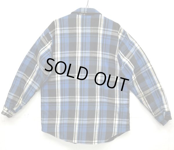 画像4: 80'S MIGHTY-MAC 裏地キルティング ヘビーフランネル ワークシャツ チェック柄 (VINTAGE)