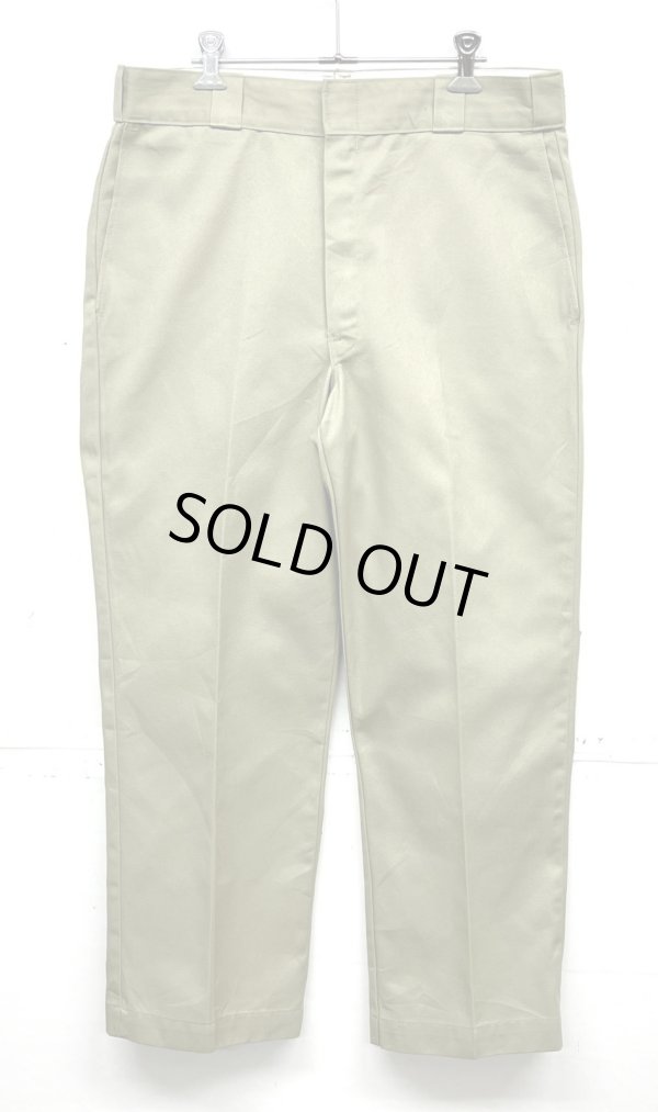 画像3: 80'S DICKIES 874 チビタグ ワークパンツ ベージュ TALONジップ W34L28 USA製 (VINTAGE)
