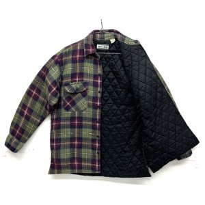 画像: 00'S WEST CREEK 裏地キルティング フランネル ワークシャツ チェック柄 (VINTAGE)