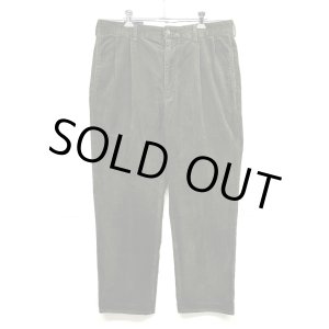 画像: 90'S RALPH LAUREN "HAMMOND PANT" ツープリーツ コーデュロイパンツ オリーブ (VINTAGE)