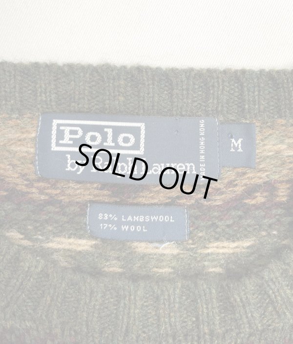 画像2: 90'S RALPH LAUREN ラムウール フェアアイルセーター (VINTAGE) 